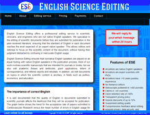 Tablet Screenshot of english-science.com
